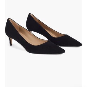 LK Bennet Ava Black Suede Pumps